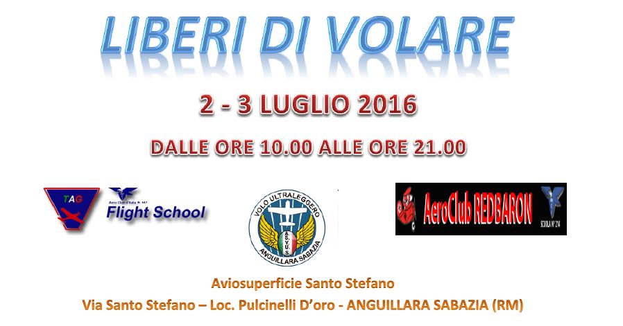 2 e 3 LUGLIO – APPUNTAMENTO PER TUTTI GLI AMANTI DEL VOLO