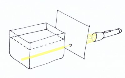 Rendiamo visibile un raggio di normalissima luce