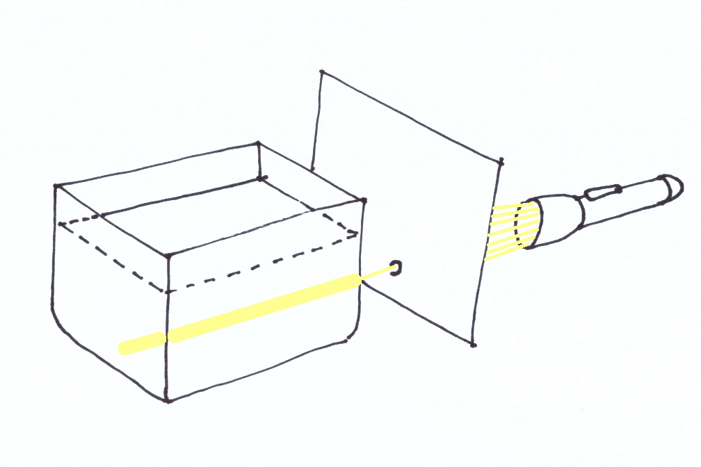 Rendiamo visibile un raggio di normalissima luce